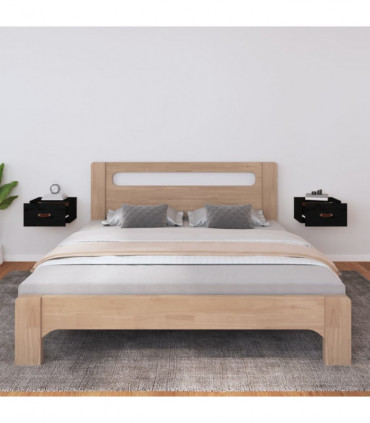 Wall-mounted Bedside Cabinets 2 pcs Black 40x29.5x22 cm