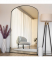 Yōko- Black Metal Gentle Arch Mirror - 180cm x 105cm
