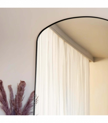 Yōko- Black Metal Gentle Arch Mirror - 180cm x 105cm