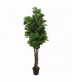 vidaXL Artificial Fiddle Leaf Fig Tree 180 Leaves 150 cm Green
