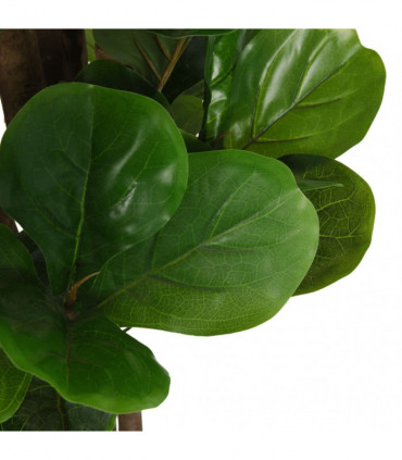vidaXL Artificial Fiddle Leaf Fig Tree 96 Leaves 80 cm Green