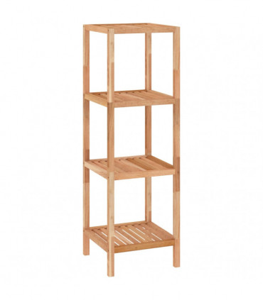 vidaXL Bathroom Shelf 36x36x112 cm Solid Wood Walnut