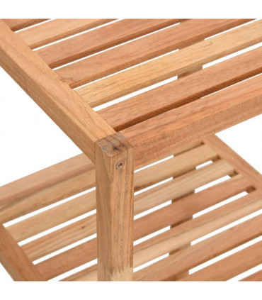 vidaXL Bathroom Shelf 36x36x112 cm Solid Wood Walnut