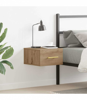 vidaXL Bedside Cabinet Artisan oak 35 x 35 x 20 cm Engineered Wood