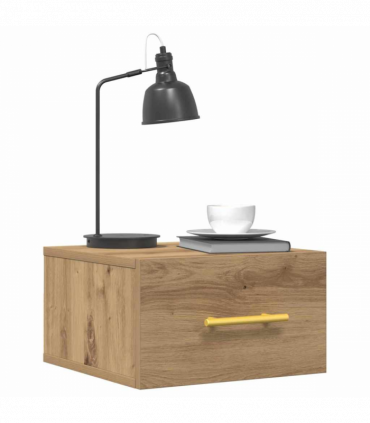 vidaXL Bedside Cabinet Artisan oak 35 x 35 x 20 cm Engineered Wood