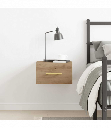 vidaXL Bedside Cabinet Artisan oak 35 x 35 x 20 cm Engineered Wood