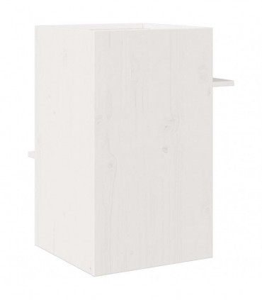 vidaXL Cat House White 43x43x60 cm Solid Wood Pine