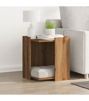 vidaXL Cat Litter Box Enclosure Artisian Oak 42x42x51 cm Engineered Wood