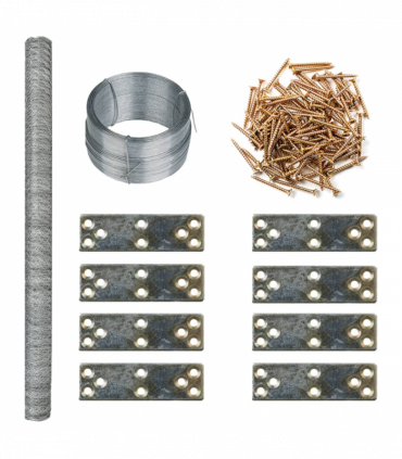 vidaXL Chicken Coop Extension 268x100x190 cm Metal