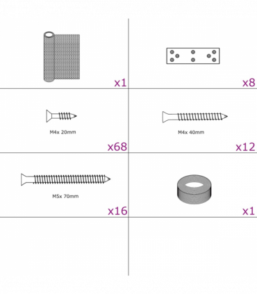 vidaXL Chicken Coop Extension 268x100x190 cm Metal