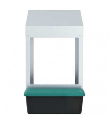 vidaXL Chicken Nesting Box 1 Compartment Wall-Mounted Galvanised Steel