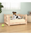 vidaXL Dog Bed 55.5x45.5x28 cm Solid Wood Pine