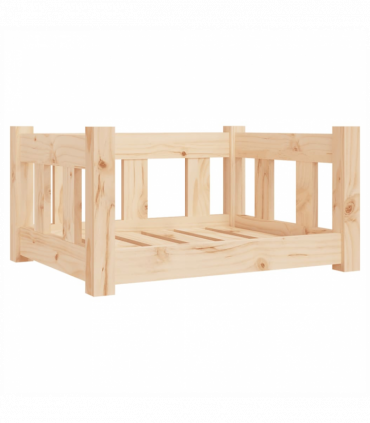 vidaXL Dog Bed 55.5x45.5x28 cm Solid Wood Pine