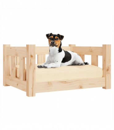 vidaXL Dog Bed 55.5x45.5x28 cm Solid Wood Pine