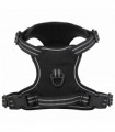 vidaXL Dog Harness with Lead & Collar Adjustable Black L
