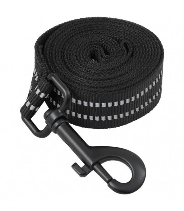 vidaXL Dog Harness with Lead & Collar Adjustable Black L