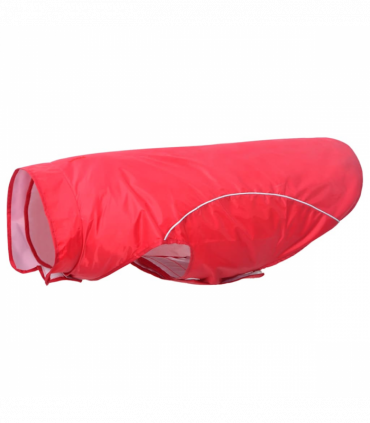 vidaXL Dog Raincoat with Reflective Strips Polyester Red 3XL