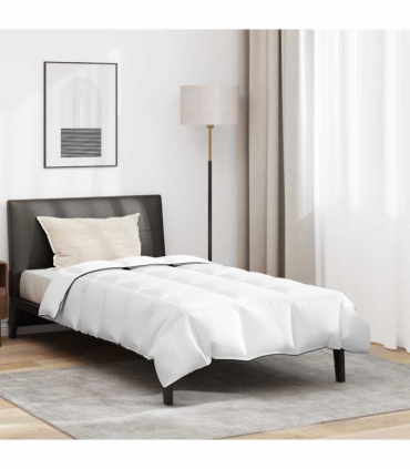 vidaXL Duvet Set with Pillow 2 pcs White 140 x 200 cm Down