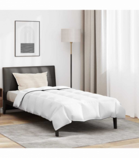 vidaXL Duvet Set with Pillow 2 pcs White 140 x 220 cm Down