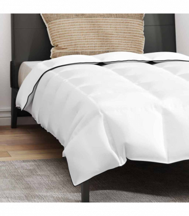 vidaXL Duvet Set with Pillow 2 pcs White 150 x 200 cm Down