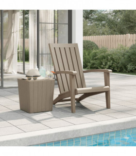 vidaXL Garden Adirondack Chair Light Brown Polypropylene