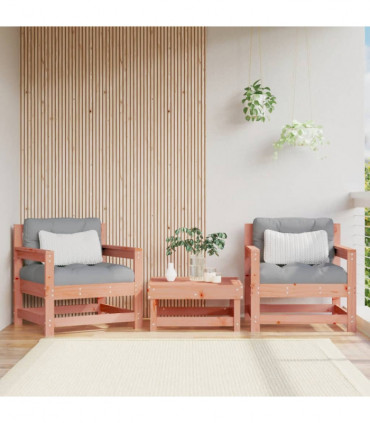 vidaXL Garden Chairs with Cushions 2 pcs Solid Wood Douglas