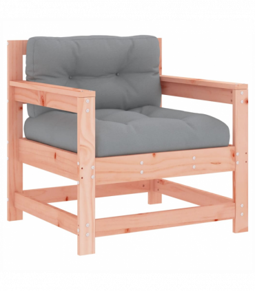 vidaXL Garden Chairs with Cushions 2 pcs Solid Wood Douglas