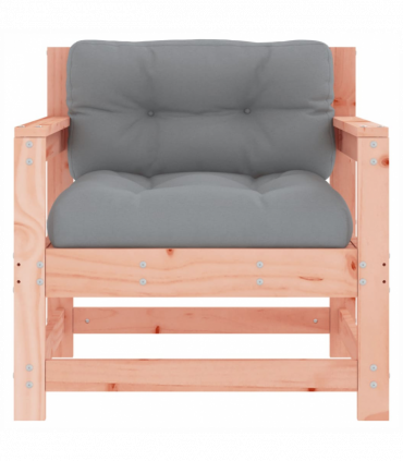 vidaXL Garden Chairs with Cushions 2 pcs Solid Wood Douglas