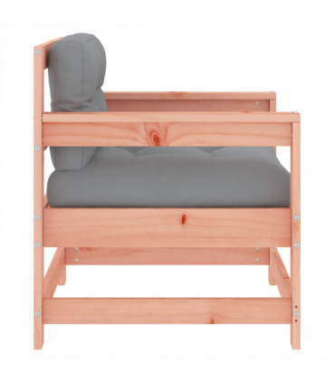 vidaXL Garden Chairs with Cushions 2 pcs Solid Wood Douglas