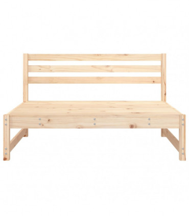 vidaXL Garden Middle Sofas 2 pcs 120x80 cm Solid Wood Pine