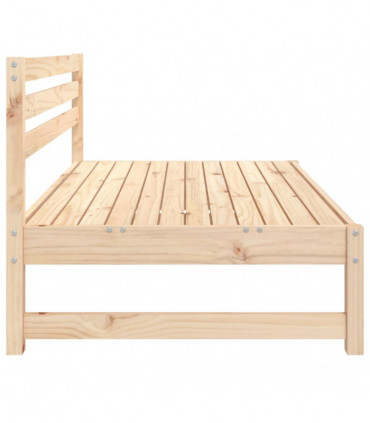 vidaXL Garden Middle Sofas 2 pcs 120x80 cm Solid Wood Pine