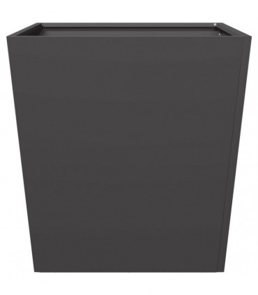 vidaXL Garden Planter Black 50x50x50 cm Steel