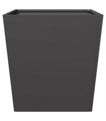 vidaXL Garden Planter Black 50x50x50 cm Steel
