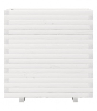 vidaXL Garden Planter White 70x40x72 cm Solid Wood Pine