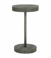 vidaXL Garden Table Grey 60.5x106 cm Poly Rattan