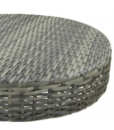 vidaXL Garden Table Grey 60.5x106 cm Poly Rattan