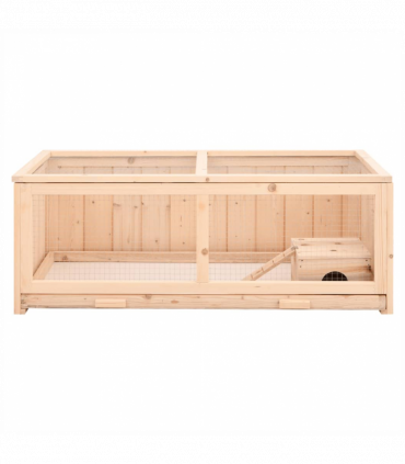 vidaXL Hamster Cage 104x52x38 cm Solid Wood Fir