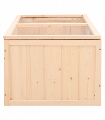 vidaXL Hamster Cage 104x52x38 cm Solid Wood Fir
