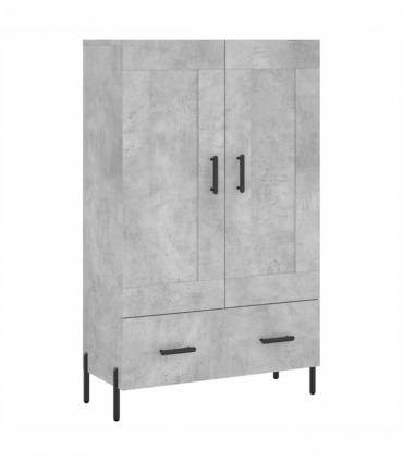 vidaXL Highboard Concrete Grey 69.5x31x115 cm Engineered Wood