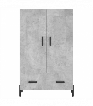 vidaXL Highboard Concrete Grey 69.5x31x115 cm Engineered Wood