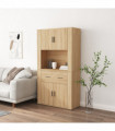vidaXL Highboard Sonoma Oak Engineered Wood