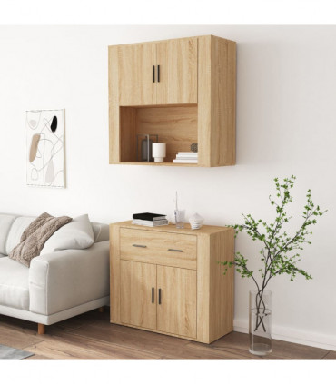 vidaXL Highboard Sonoma Oak Engineered Wood