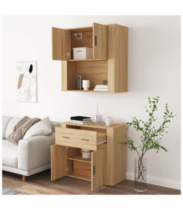 vidaXL Highboard Sonoma Oak Engineered Wood