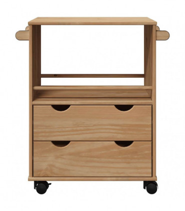vidaXL Kitchen Trolley OTTA 71x45x80 cm Solid Wood Pine