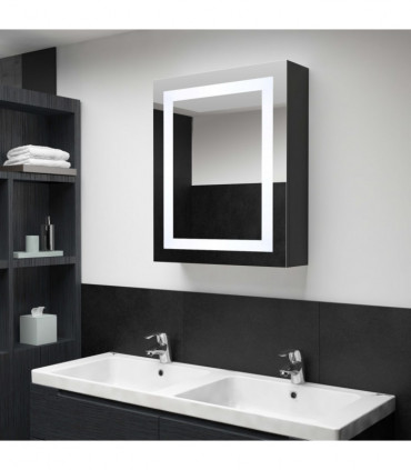 vidaXL LED Bathroom Mirror Cabinet 50x13x70 cm