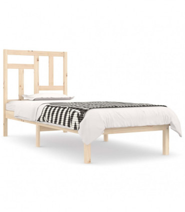Bed Frame Solid Wood Pine 90x190 cm 3FT Single