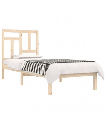 Bed Frame Solid Wood Pine 90x190 cm 3FT Single