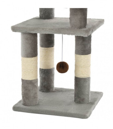Cat Tree with Sisal Scratching Posts 65 cm Grey