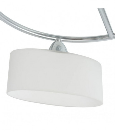 Ceiling Lamp with Ellipsoid Glass Shades for 5 E14 Bulbs 200 W