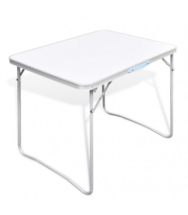 Foldable Camping Table with Metal Frame 80 x 60 cm